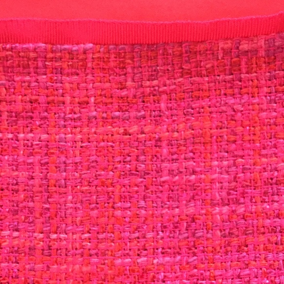 Elie Tahari Alexis bright pink tweed skirt - Picture 7 of 7